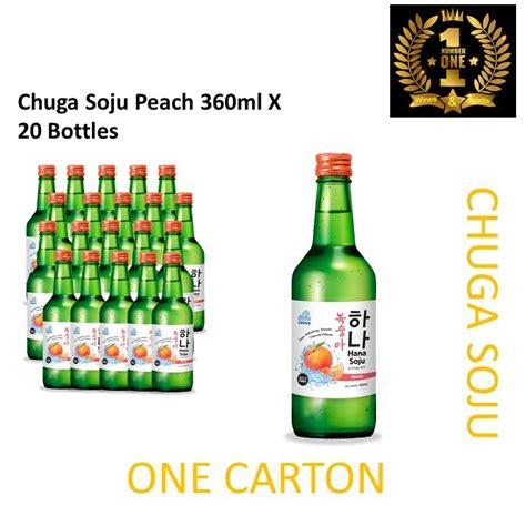 Chuga Soju Peach 360ml X 20 Bottles Lazada Singapore