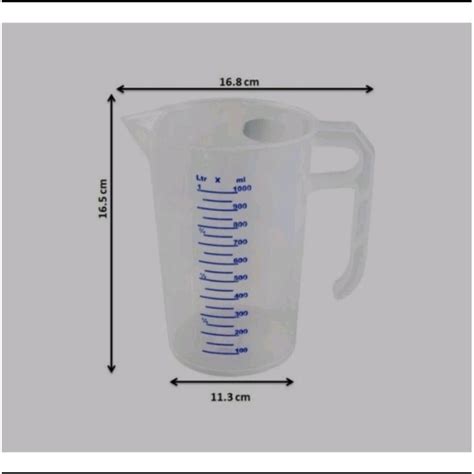 Jual Gelas Ukur Takar Takaran Genji Liter Ltr Ml Greenleaf