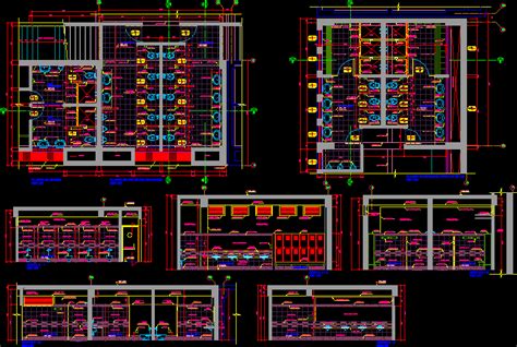 Banos Publicos En DWG Librería CAD