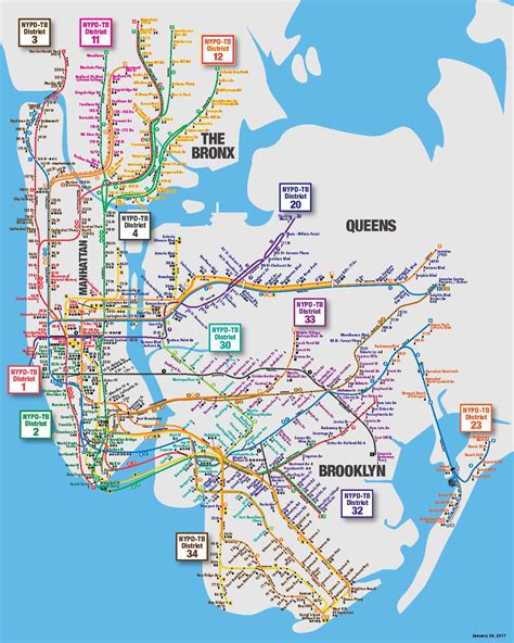 Nypd Transit Map