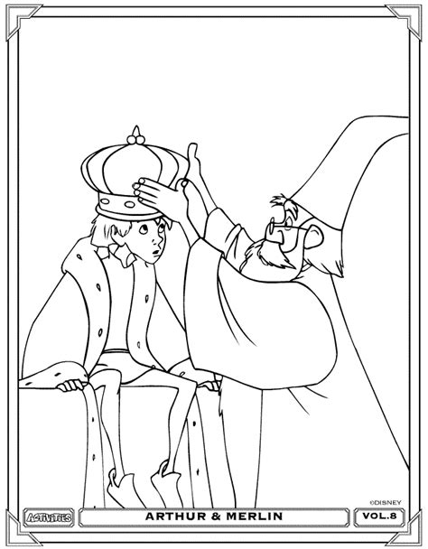 Sword In The Stone Colouring Pages Clip Art Library