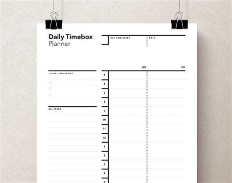 Time Box Planner Time Boxing Planner Rumble Design Store