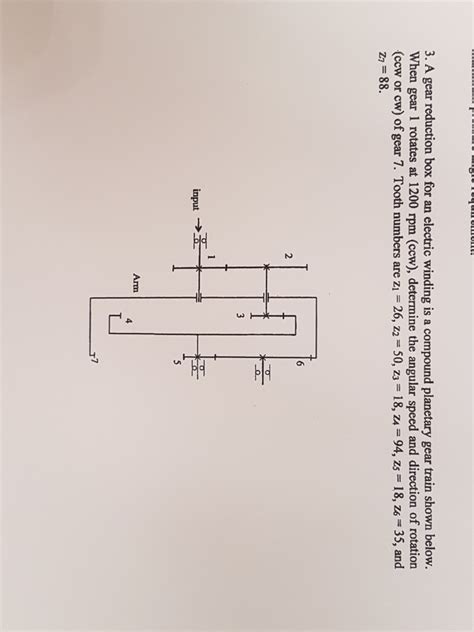 Solved 3. A gear reduction box for an electric winding is a | Chegg.com