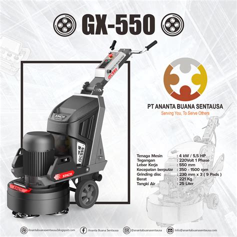 GX 550 Mesin Poles Dan Grinding Lantai Beton Berkualitas XINGYI