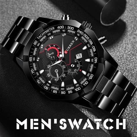 POSHI Men Automatic Vintage Quartz Watch Luminous Business Non