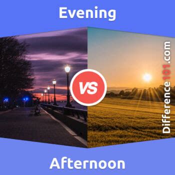 Evening vs. Afternoon: 6 Key Differences, Pros & Cons, Similarities ...