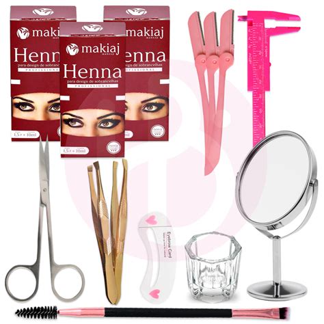 Kit Design De Sobrancelhas C Henna Makiaj I Helpbeleza Tudo Em