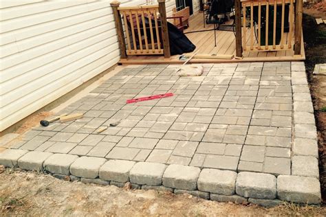 Easy DIY Patio with Pavers - This Frugal Flipping Life