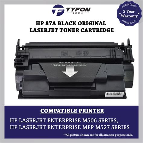 HP 87A Black Original LaserJet Toner Cartridge Shopee Malaysia