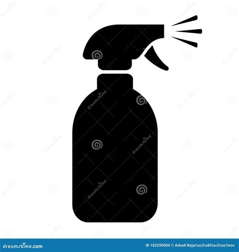 Spray Bottle Vector Icon Stock Vector Illustration Of Disinfect