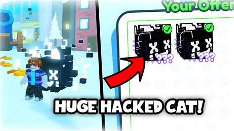 I Got Huge Hacked Cat In Pet Simulator X Roblox Youtube