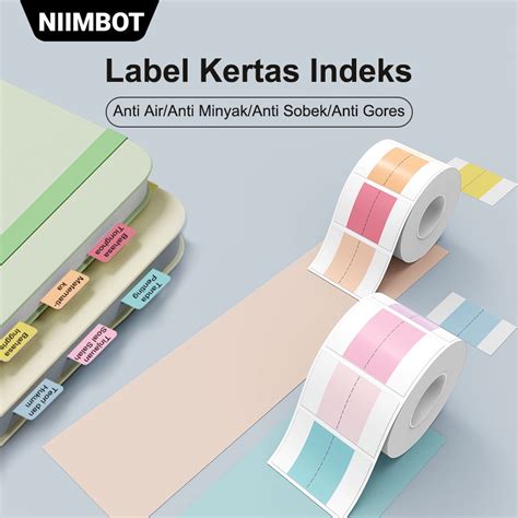 Jual NIIMBOT B21 B1 B3S Stiker Label Indeks Catatan Tempel Stiker