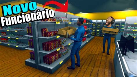 MERCADINHO BOMBANDO MEU FUNCINÁRIO NO ESTOQUE Supermarket Simulator