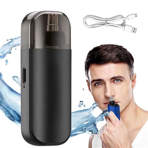 Nose Hair Trimmer 2 in 1 Nasal Hair Cutter Electric Portable Nose