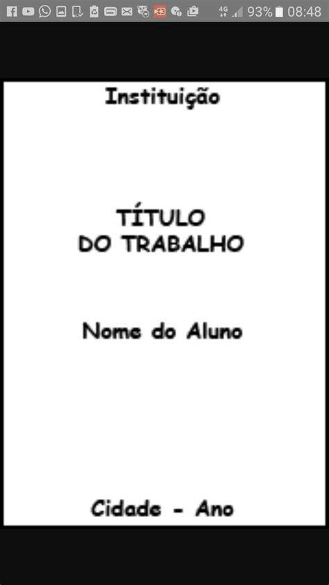 Como Fazer A Capa De Um Trabalho Relacionado Ao Trabalho