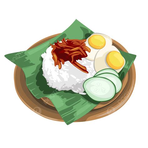 Nasi Lemak Cibo Tradizionale Cibo Malese Nasi Lemak Png File Png E