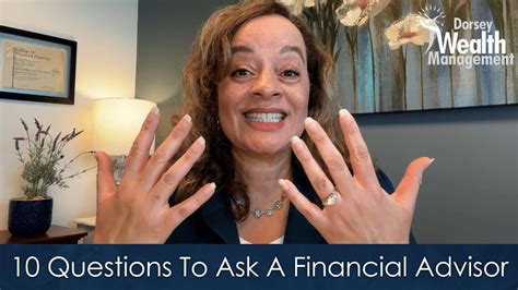 10 Questions To Ask A Financial Advisor Youtube