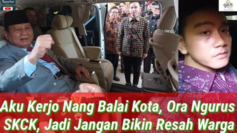 Gibran Mencuat Kejar Erick Cawapres Prabowo Bikin Skck Ke Polda Jateng