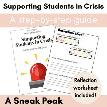 Freebie Supporting Students In Crisis A Sneak Peak Tpt