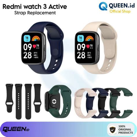 Jual Xiaomi Redmi Watch Active Strap Tali Jam Silicone Rubber Karet