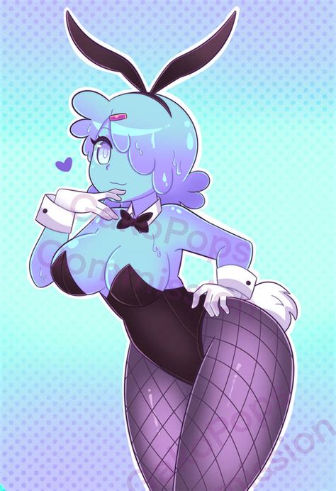 Slime Girl On Cute Bunny Suit By Suley Sketch On Deviantart