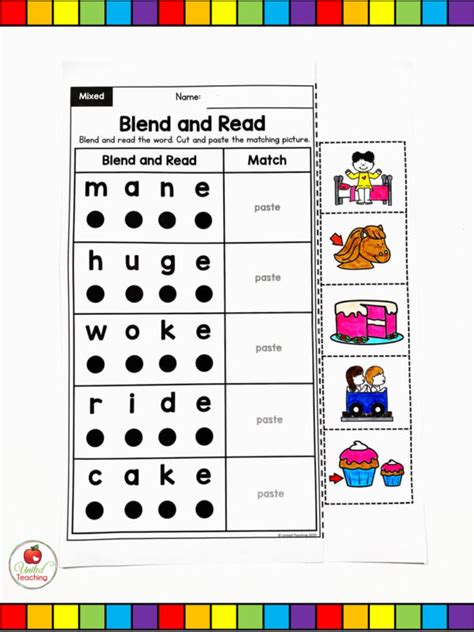 Cvce Words Blend And Read Cards And Activities United Teaching