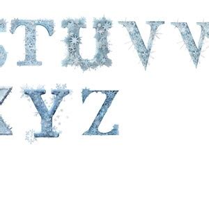 Snowflake Alphabet, Letters Png, Alphabet Png, Instant Download for ...