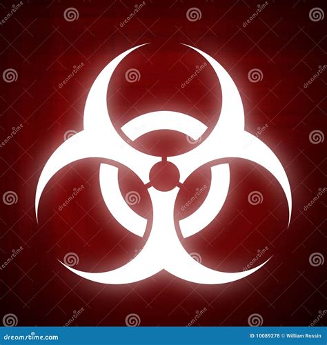 Biohazard Symbol Human Silhouette Stock Illustration Cartoondealer