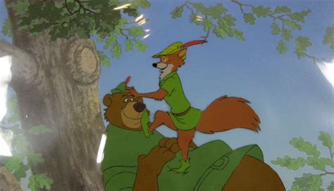 Key Master Production Cel Of Robin Hood And Little John On Production