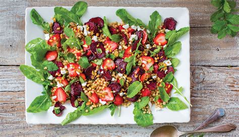 Quick Roasted Beet Arugula Strawberry Salad Martha S Vineyard Magazine