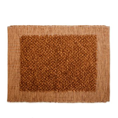 Coffee Cotton Rug Handwoven By Thai Artisans X Coffee Union