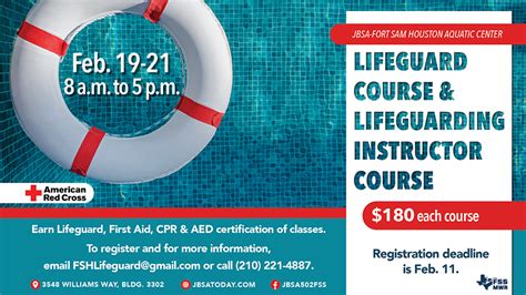 Lifeguard Course And Lifeguarding Instructor Course Joint Base San