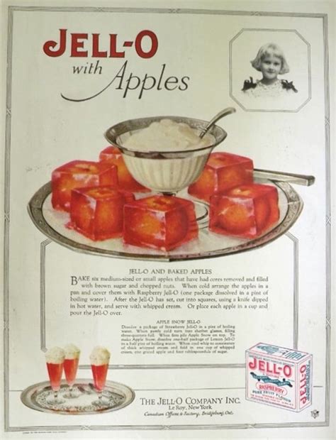 Vintage Jello Ad Jello Baked Apples Vintage Food Ads Other