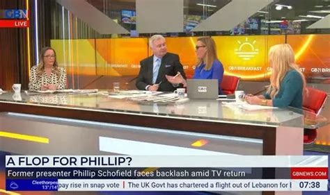 Eamonn Holmes snaps at GB News co-star as Phillip Schofield row gets ...