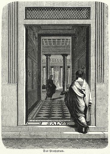 Prothyrum Entrance Of A Roman House Stock Image Look And Learn