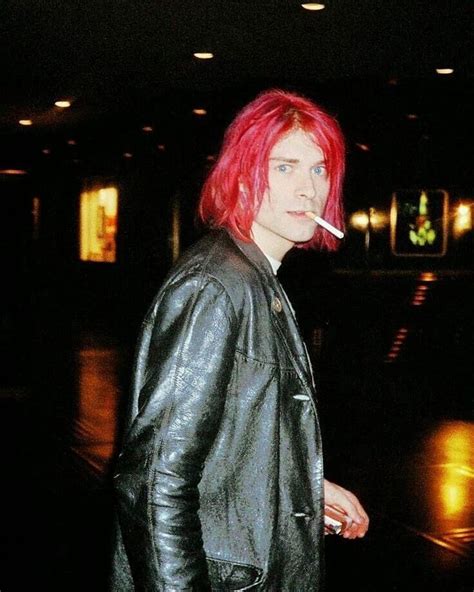 Nineties Milk On Instagram A Red Haired Kurt Cobain Photographed