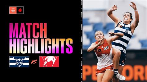 Geelong V Sydney Swans Highlights Round 10 S7 Aflw Youtube