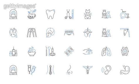 Well Being Appraisal Line Icons Collection Assessment Evaluation