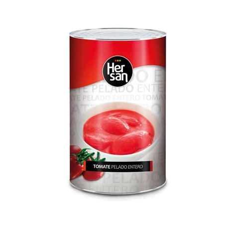 LATA 5KG TOMATE PELADO ENTERO HERSAN Dunia Food