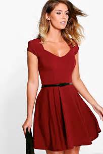 Boohoo Womens Lara Sweetheart Neck Skater Dress Ebay