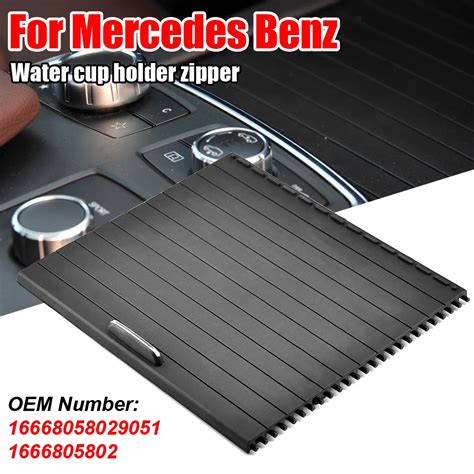 Black Center Console Roller Blind Cover 1666805802 Fit For Mercedes