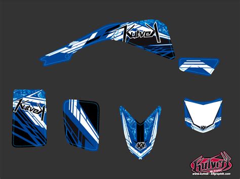 Yamaha Atv Spirit Graphic Kit Blue Kutvek