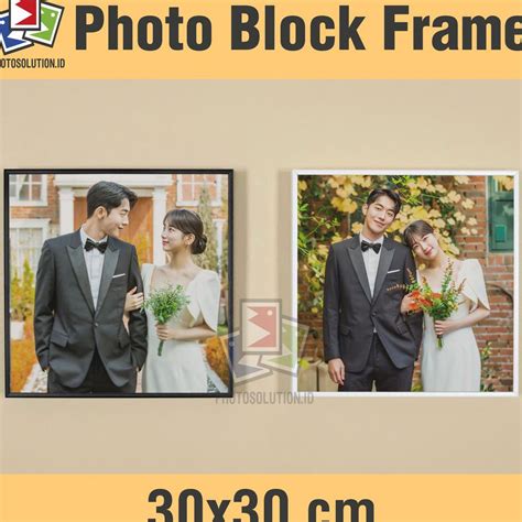 Jual Paket Cetak 30x30 Laminasi Frame Foto Blok Photo Block Shopee