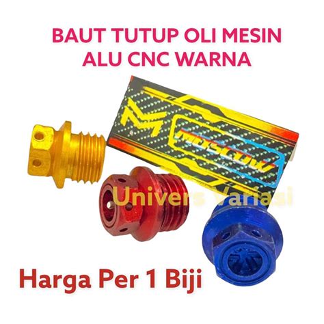 Jual BAUT TUTUP OLI MESIN BAUT PROBOLT TUTUP OLI FULL CNC FLOWER