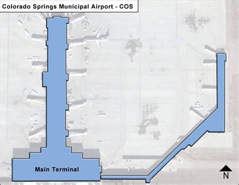Colorado Springs Municipal Airport Map | COS Terminal Guide