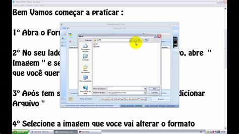 COMO ALTERAR FORMATO DE IMAGEM NO FORMAT FACTORY PASSO A PASSO ONIX