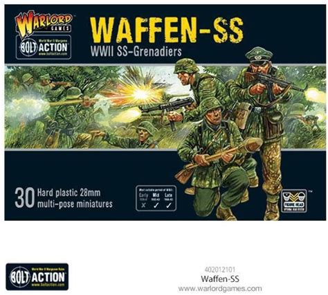 Waffen Ss Mm Scale Plastic Miniatures For Bolt Action By Warlord