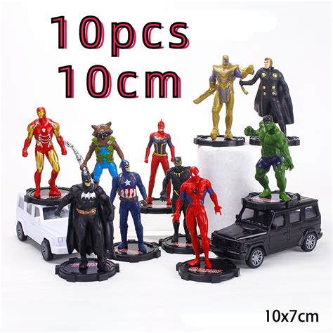 10pcs 10cm Marvel Vingadores Bonecos Marvel Legends Bonecos Vingadores