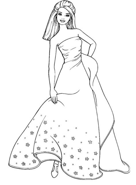 Wedding Dress Coloring Page Free Printable Coloring Pages For Kids