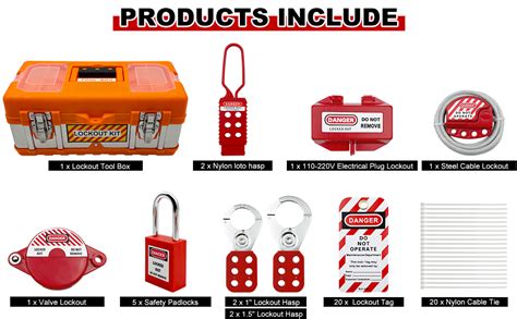 Safby Lockout Tagout Kit Electrical Loto Clamp On Circuit